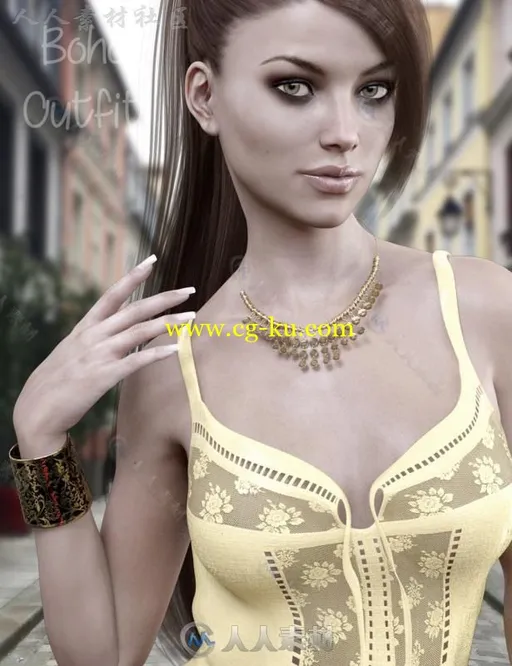 时尚美丽的女性角色3D模型合辑的图片3