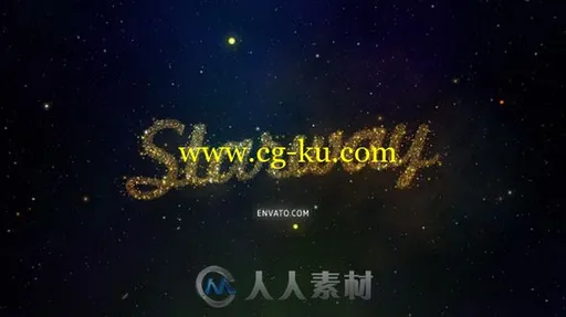 梦幻太空美丽繁星粒子组合照片显示幻灯片AE模板Videohive StarWay Space Slidesho的图片2