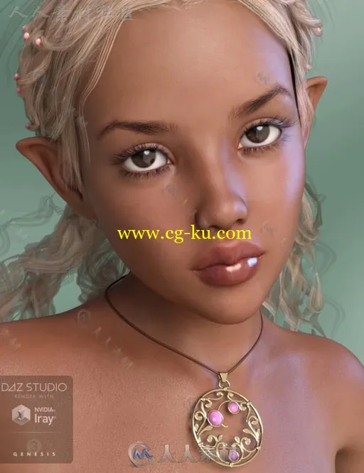 性感甜美可爱的女孩角色3D模型合辑的图片1