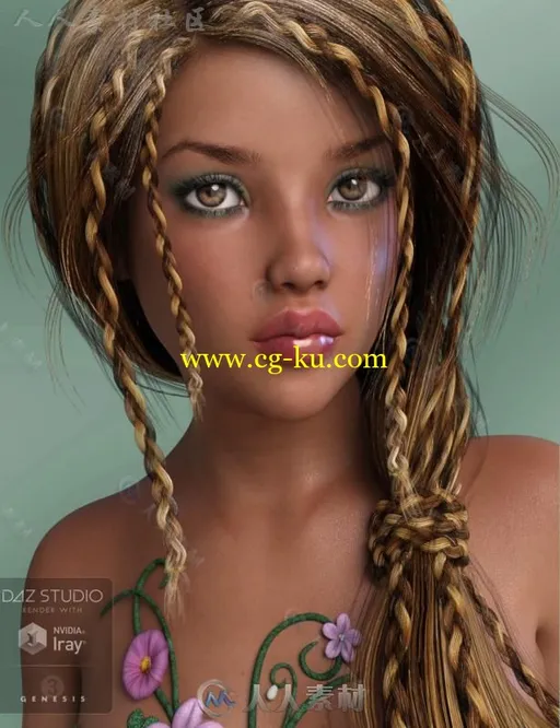 性感甜美可爱的女孩角色3D模型合辑的图片3