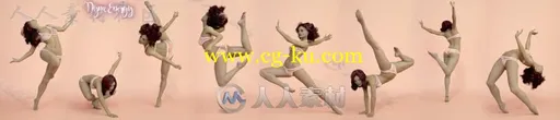 创意独特的活力四射的舞蹈姿势3D模型合辑的图片9