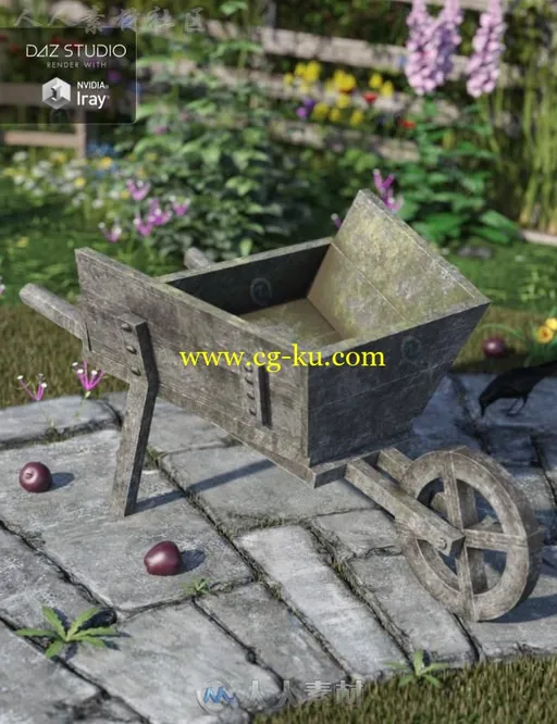 中世纪手推车车辆3D模型合辑的图片2