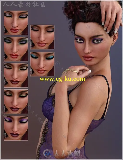 美丽性感妖娆的女性角色3D模型合辑的图片2