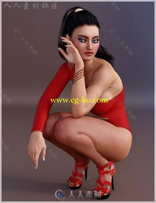 美丽性感妖娆的女性角色3D模型合辑的图片3
