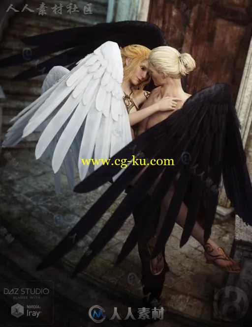 美丽梦幻的天使之翼3D模型合辑的图片1