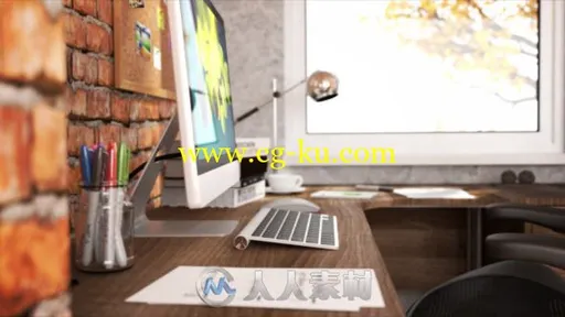 创意现代企业办公桌展示幻灯片产品宣传AE模板 Videohive Creative Desk 11553474的图片1