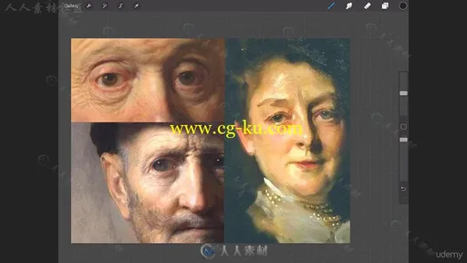 眼睛实例数字绘画艺术训练视频教程 Udemy Digitally Painting and Drawing Eyes的图片1