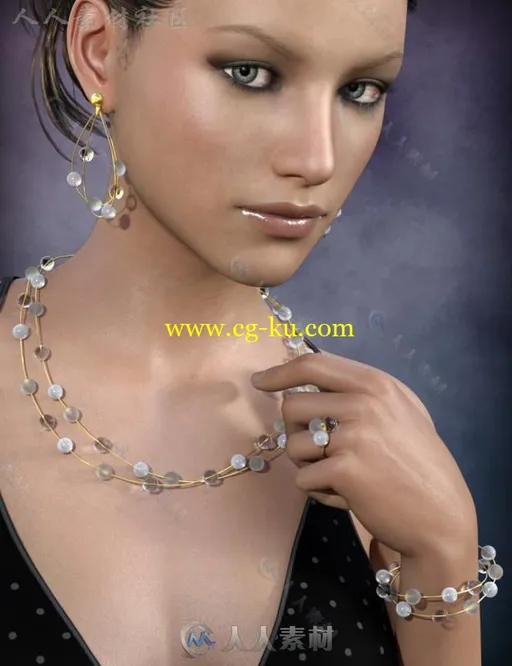 精美华丽优雅的珠宝首饰3D模型合辑的图片1