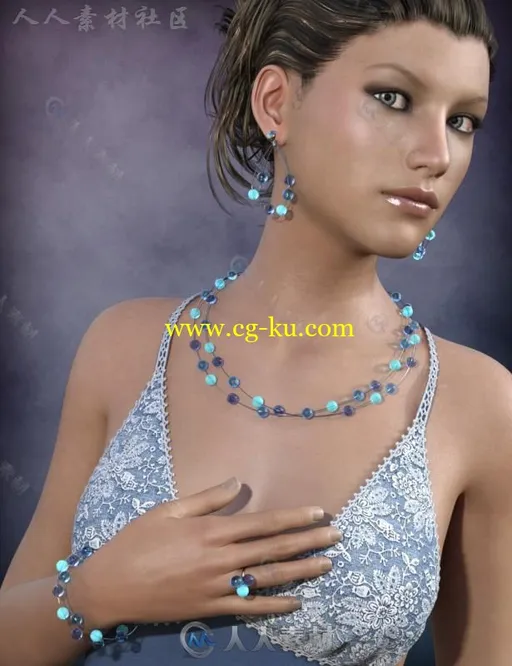 精美华丽优雅的珠宝首饰3D模型合辑的图片2