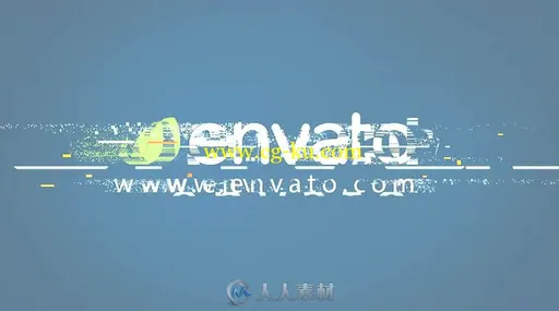 创意炫酷科技故障标志显示LOGO演绎AE模板Videohive Glitches Logo Reveal (2 vers的图片2