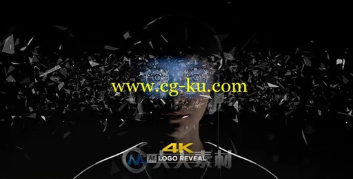 创意科技VR眼镜展示虚拟现实标志LOGO演绎AE模板Videohive Virtual Reality 4K Log的图片1