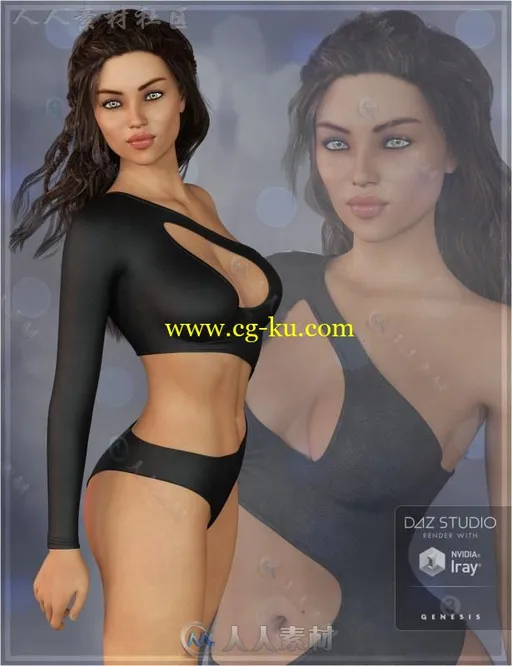 美丽性感的女性人物角色3D模型合辑的图片1