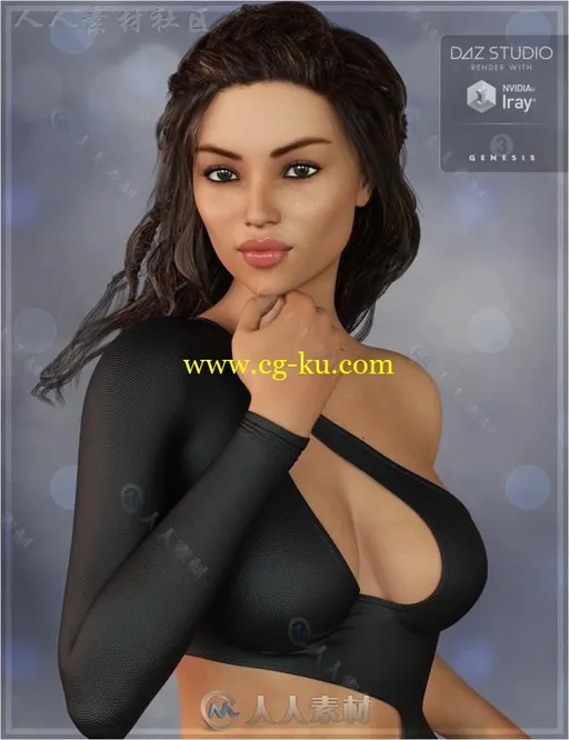 美丽性感的女性人物角色3D模型合辑的图片3