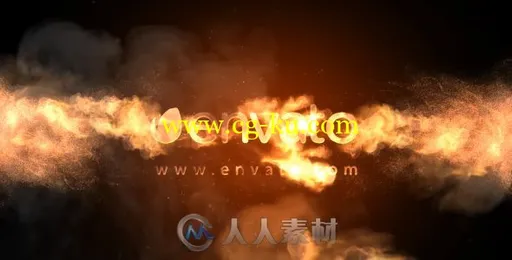 炫酷炙热火焰粒子燃烧标志显示LOGO演绎AE模板 Videohive Fire Logo 19883707的图片1