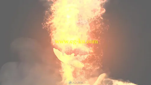 炫酷炙热火焰粒子燃烧标志显示LOGO演绎AE模板 Videohive Fire Logo 19883707的图片2