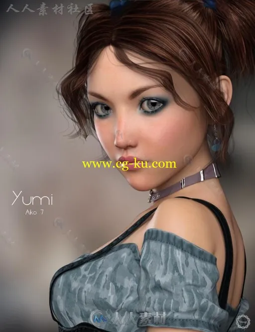 美丽可爱性感的女性人物3D模型合辑的图片1