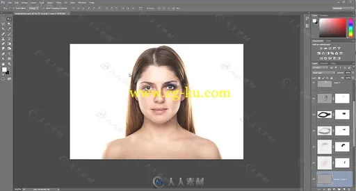 PS人物照片面部快速修饰技巧视频教程 SKILLSHARE ADDING MAKEUP IN PHOTOSHOP的图片1