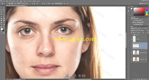 PS人物照片面部快速修饰技巧视频教程 SKILLSHARE ADDING MAKEUP IN PHOTOSHOP的图片2