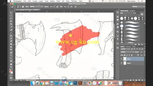 从传统绘画到数码上色实例训练视频教程 SKILLSHARE COLORING TRADITIONAL PENCIL D的图片4