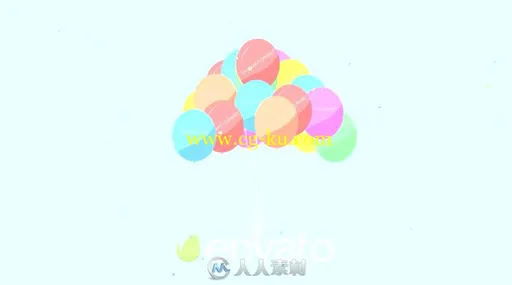 卡通气球放飞升空标志显示LOGO演绎AE模板 Videohive My Balloon My Logo 11006133的图片3