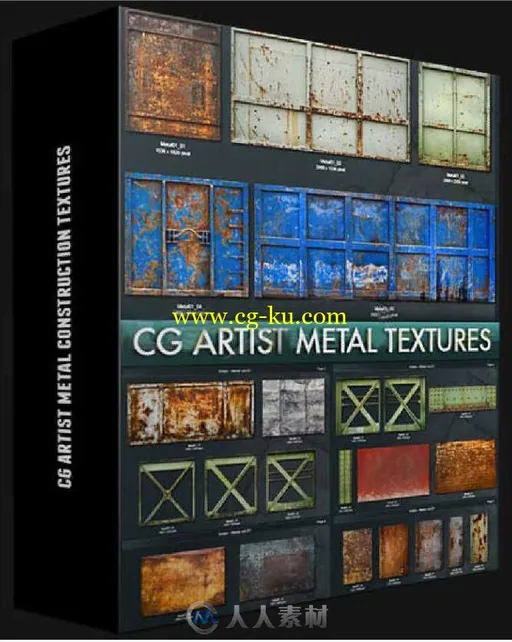 56组高精度生锈建筑金属纹理贴图合辑 CG ARTIST METAL CONSTRUCTION TEXTURES的图片2