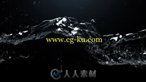 优雅干净时尚的水流动标志显示LOGO演绎AE模板Videohive Watertrail Logo Reveal 1的图片1