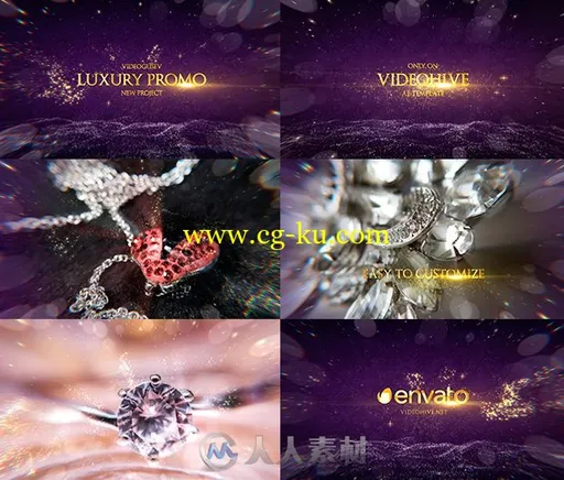 高贵大气金色粒子产品展示宣传视频包装AE模板 Videohive Luxury Promo 19489176的图片1