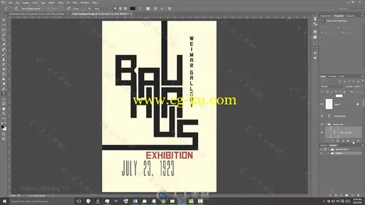 PS复古包豪斯风格海报设计视频教程 SKILLSHARE PHOTOSHOP HOW TO DESIGN & CREATE的图片1