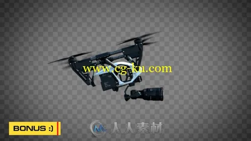 创意现代高科技无人机展示幻灯片AE模板 Videohive Quadcopters Flying Pack 19580535的图片1