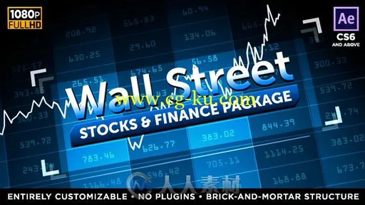 现代专业的华尔街股市和金融广播电视栏目视频包装AE模板Videohive Wall Street -的图片3