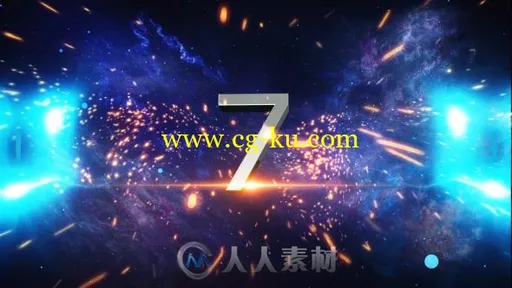 史诗震撼梦幻星空粒子倒计时视频包装AE模板 Videohive Epic Countdown 19770664的图片1