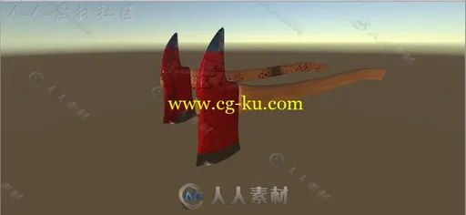 消防斧近战武器道具3D模型Unity游戏素材资源的图片3