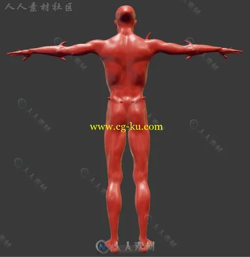 恐怖可怕的野蛮人角色和姿势3D模型合辑的图片11