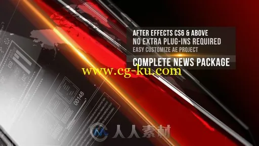 现代时尚完整科技感新闻广播电视栏目视频包装AE模板Videohive News Complete Pack的图片1