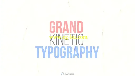 独特的3D动态文字标题排版动画AE模板 Videohive Grand Kinetic Typography 17124183的图片3