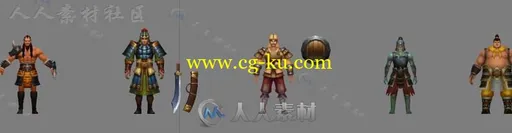 魔幻类三国手游全套角色3D模型的图片12