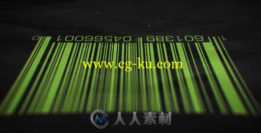 震撼炫酷现代数字条形码展示幻灯片AE模板Videohives Barcode Reveal Barcode Reveal的图片1