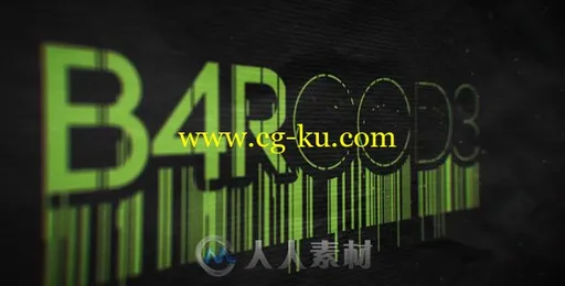 震撼炫酷现代数字条形码展示幻灯片AE模板Videohives Barcode Reveal Barcode Reveal的图片2