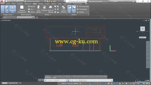 AutoCAD中2D与3D建筑立面技术视频教程 AutoCAD 2D & 3D Elevations的图片2