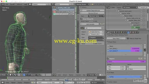 Blender中Rigging角色骨骼技术训练视频教程 Blender Character Rigging with BlenRig的图片8