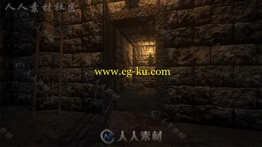 破旧的地牢地下城环境3D模型Unity游戏素材资源的图片3