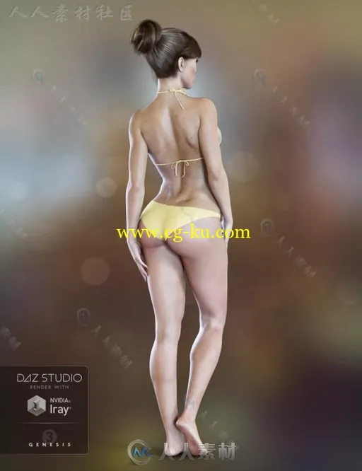 性感肌白貌美的女性角色3D模型合辑的图片3