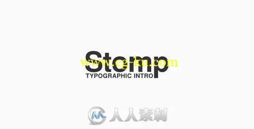 创意有趣动感节奏幻灯片标题展示AE模板 Videohive Stomp - Typographic Intro 192的图片1