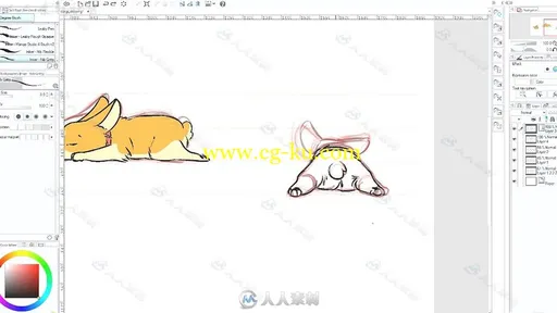 小狗数字绘画与上色实例训练视频教程 UDEMY HOW TO DRAW MAJESTIC ANIMALS DOGS的图片3