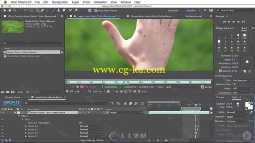 AE绘图工具使用技巧视频教程 PLURALSIGHT AFTER EFFECTS CC PAINT TOOLS的图片3