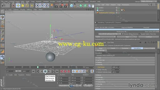 C4D流体水墨烟雾特效插件TurbulenceFD全面基础教程的图片4