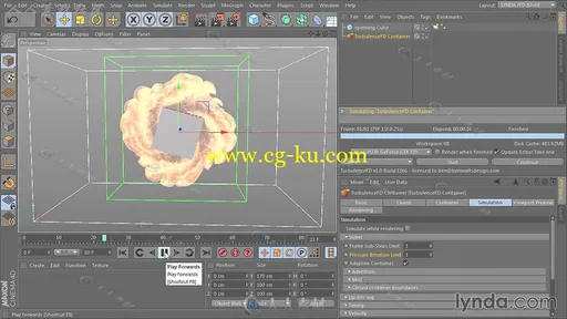 C4D流体水墨烟雾特效插件TurbulenceFD全面基础教程的图片5