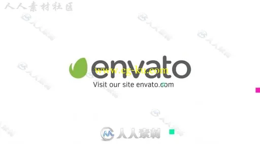 简约干净的图形拼接标志显示LOGO演绎AE模板 Videohive Clean Digital Logo 19529789的图片3