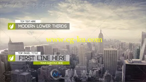 现代独特简约时尚商务标题排版动画AE模板Videohive Modern And Clean Lower Third的图片1