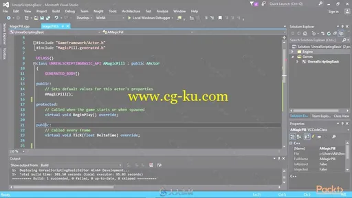 UE4虚幻引擎中C++编程基础训练视频教程 PACKT PUBLISHING BASICS OF CODING WITH U的图片1